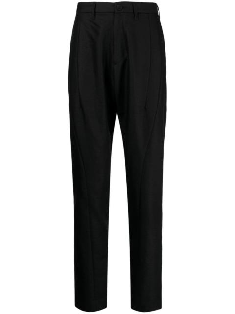 straight-leg glittery tailored trousers
