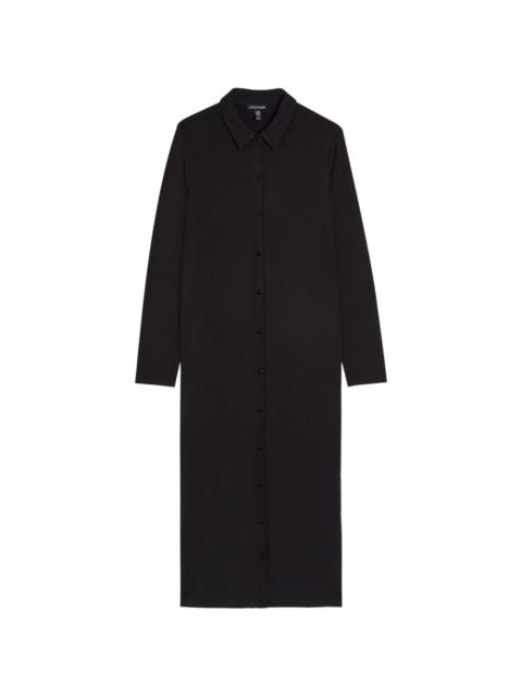 button-down midi dress