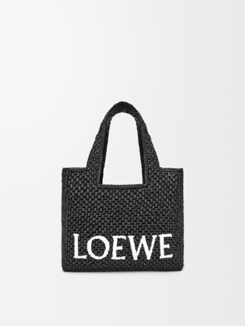 Small LOEWE Font Tote in raffia