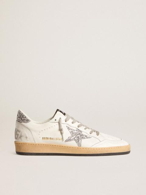 Women’s Ball Star Wishes in nappa leather with white star and glitter heel tab