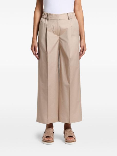 pleated wide-leg trousers