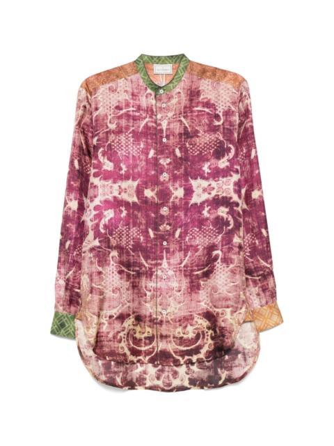 Printed silk shirt