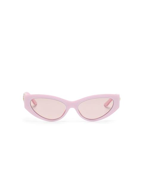 Medusa-plaque cat-eye sunglasses
