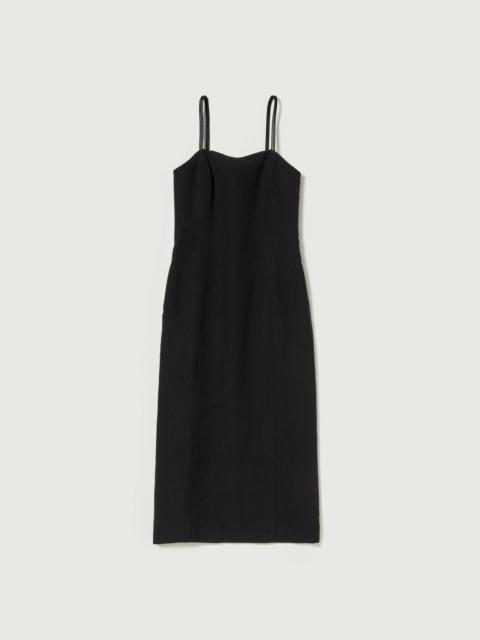 WOOL COTTON LINEN OX CAMISOLE DRESS