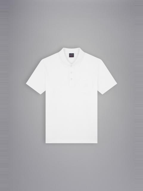 COTTON JERSEY POLO SHIRT WITH EMBROIDERED LOGO