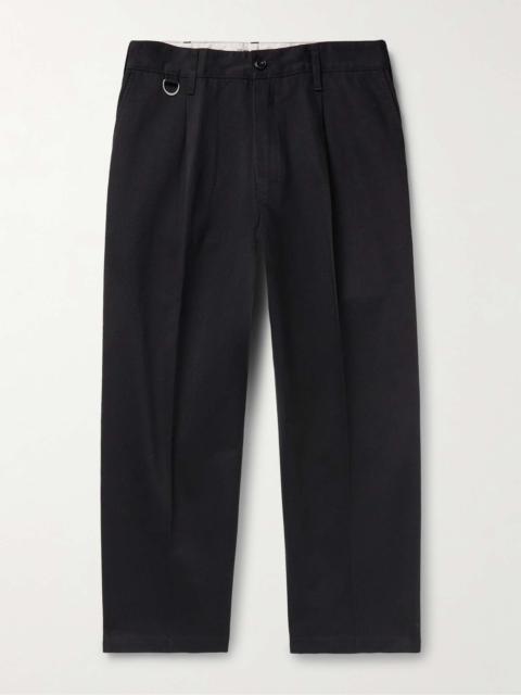 + Dickies® Straight-Leg Cropped Pleated Twill Trousers