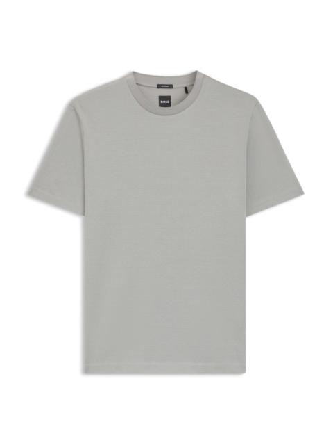 MERCERIZED-COTTON T-SHIRT WITH MICRO PATTERN