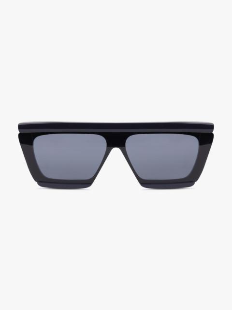AA104S TAPERED RECTANGULAR MASK 69 ACETATE SUNGLASSES | BLUE