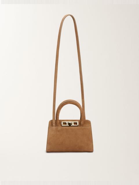 Small suede handbag
