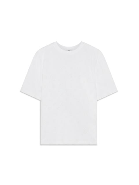 Applique Monogram Oversized Short Sleeve T-shirt