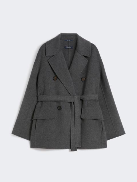 ORNELLA Wool drap double-breasted jacket