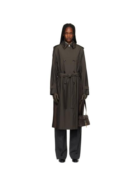 Brown Origami Trench Coat