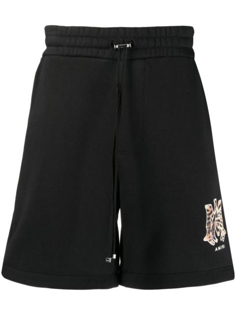 logo-patch track shorts