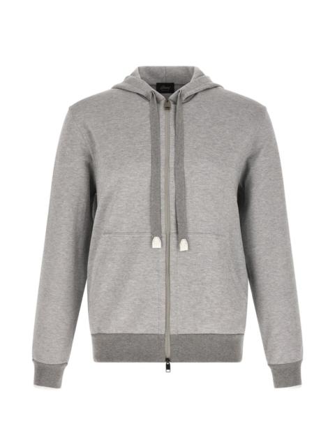 piquet logo embroidery hoodie
