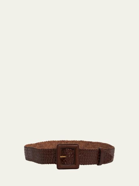 Woven Leather Belt