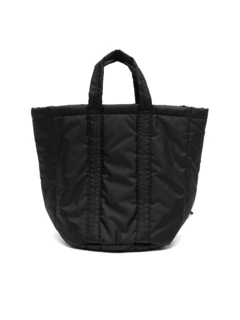 panelled tote bag