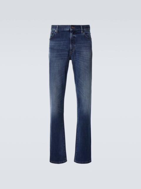 Mid-rise skinny jeans