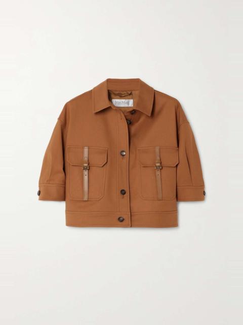 AGIATE Cotton canvas cropped jacket