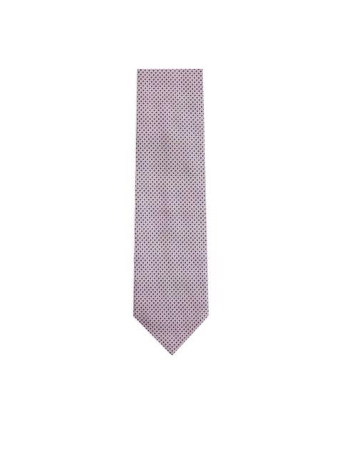 dotted silk tie