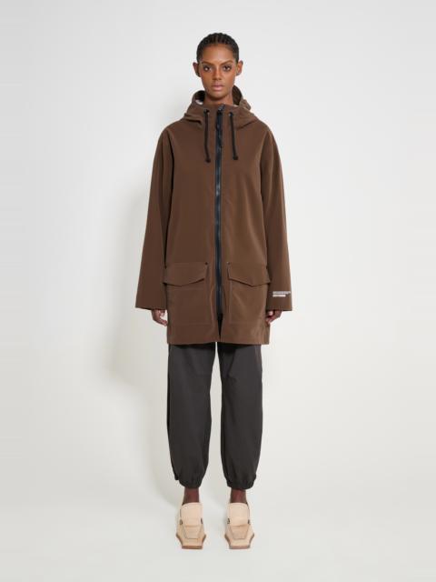 Stockholm Patch Raincoat Dark Brown