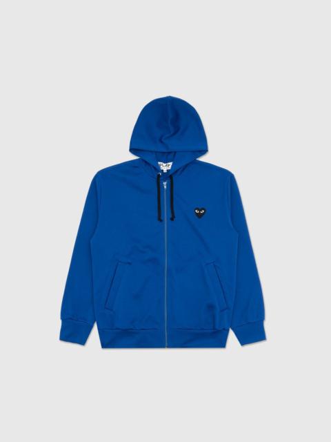 BLACK HEART BACK LOGO ZIP-UP HOODIE