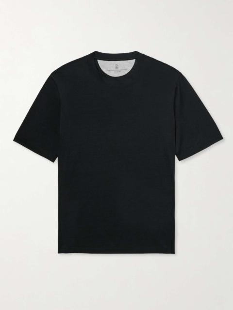 Silk and Cotton-Blend Jersey T-Shirt