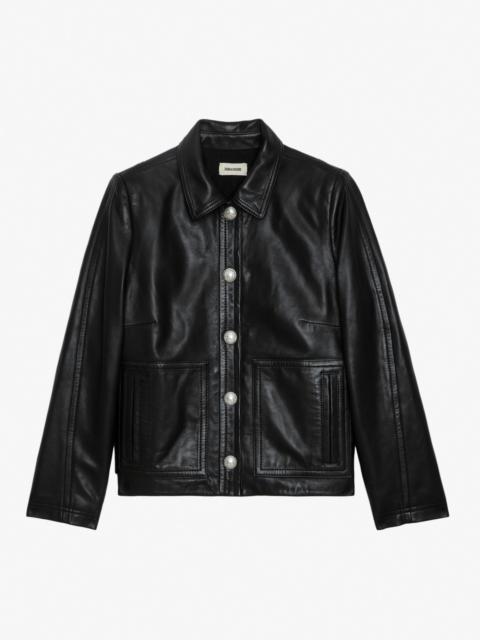 Litchi Leather Jacket