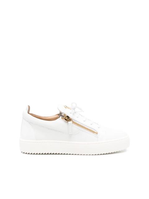 Frankie zip-fastening lace-up sneakers