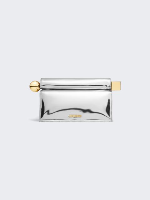 The Rond Carré Clutch Silver