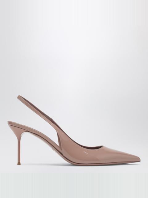 Lidia pink patent leather slingback