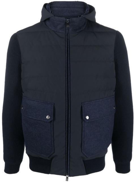 padded zipped-up jacket