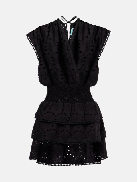 Jess ruffled cotton minidress