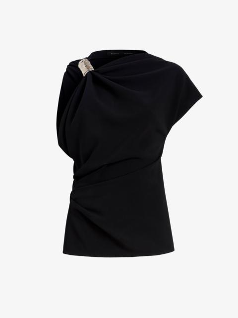 Malika Top in Matte Double Crepe