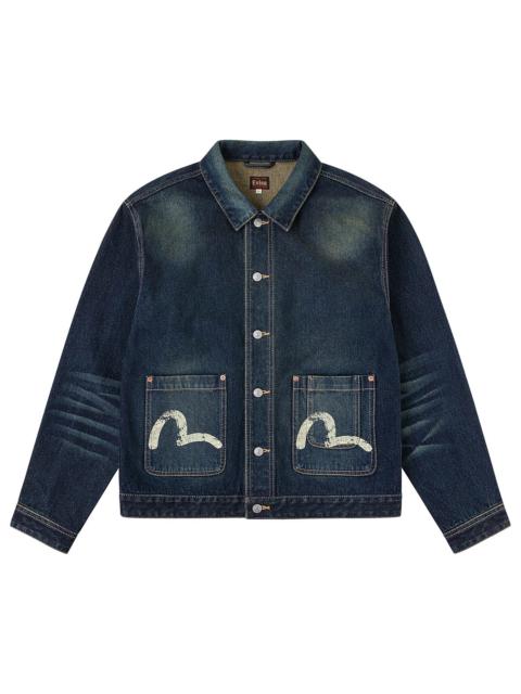 Layered Pocket Denim Worker Jacket