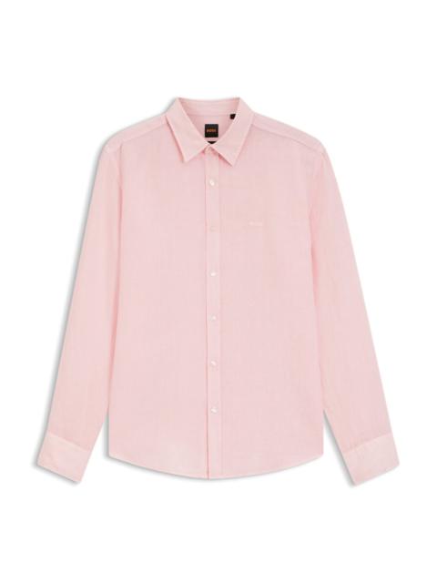 REGULAR-FIT SHIRT IN LINEN