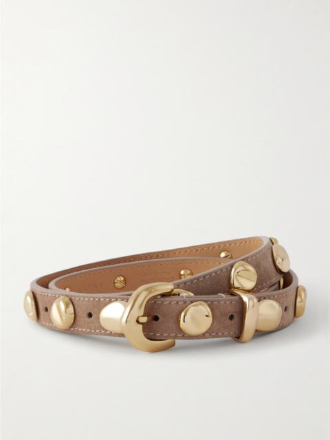The Vaal Studded Suede Belt