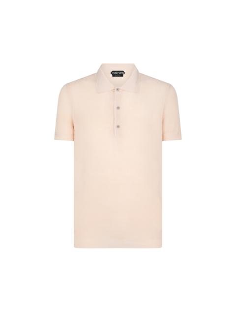 SILK COTTON MESH POLO