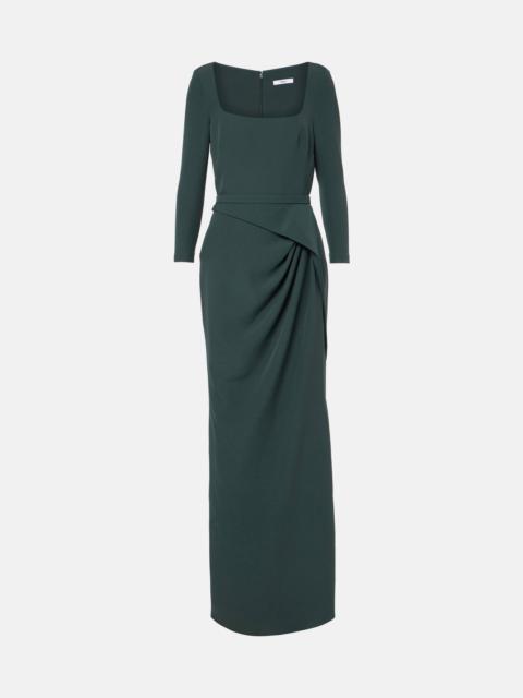 Mahir draped crêpe gown