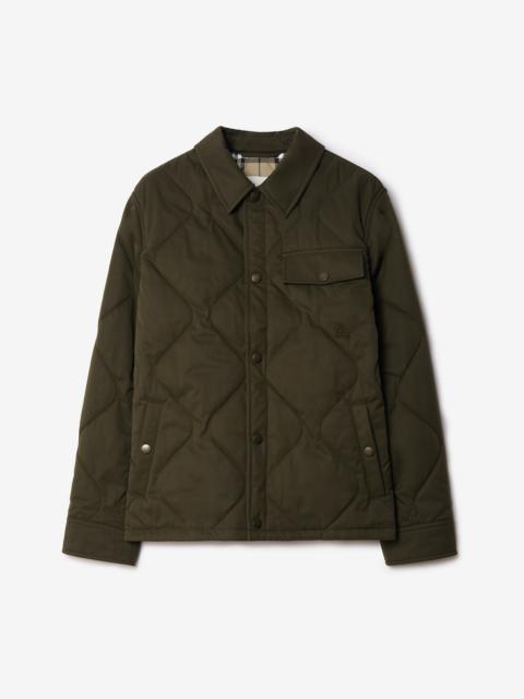 Gabardine Padded Overshirt