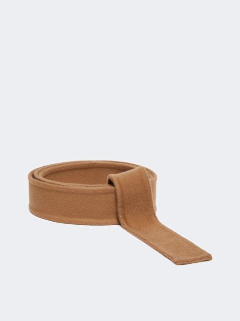 Belt in pure wool fabric - CAMEL