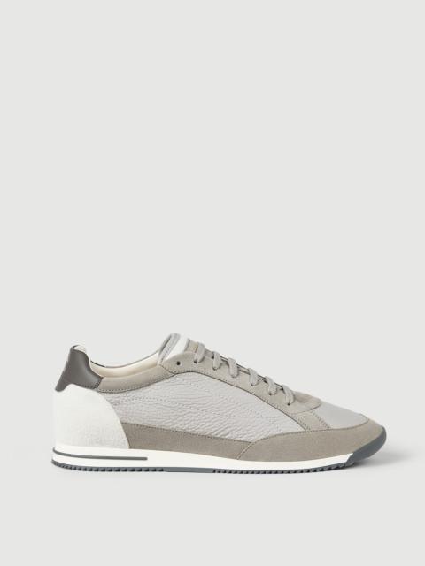 Deerskin and suede sneakers