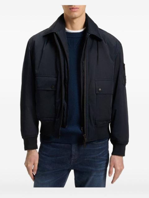 zip-up bomber jacket