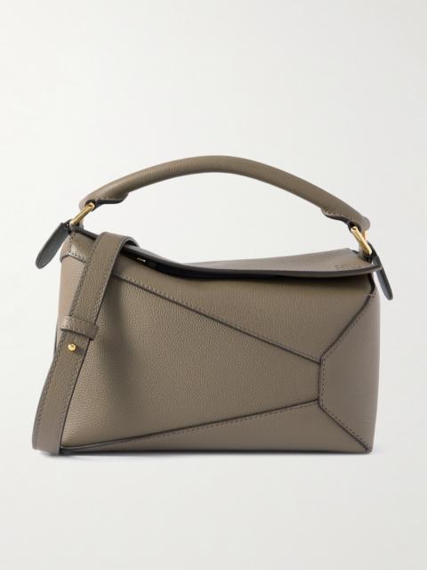 Puzzle Edge Small Textured-leather Shoulder Bag