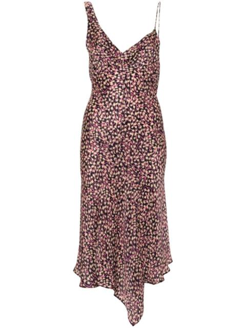 Lucia graphic-print slip dress