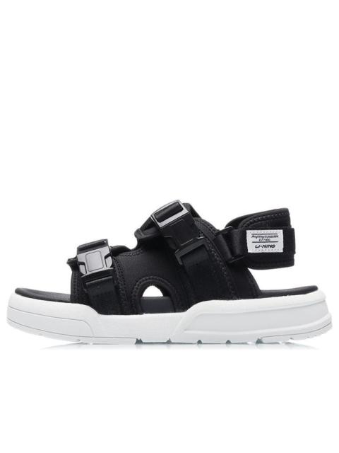 (WMNS) Li-Ning Coca Sandals 'Black White' AGLR026-1