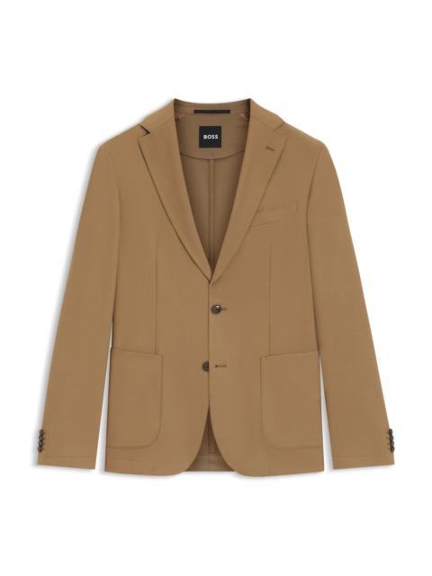 SLIM-FIT JACKET IN MACHINE-WASHABLE STRETCH FABRIC