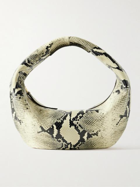Olivia Medium Snake-effect Leather Tote