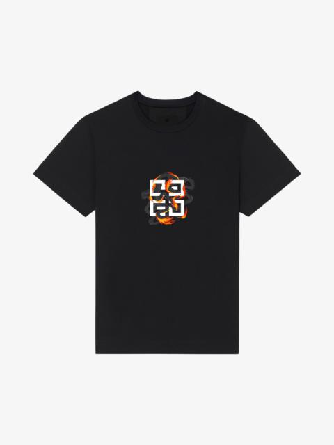 SLIM FIT T-SHIRT IN COTTON WITH 4G DRAGON PRINT