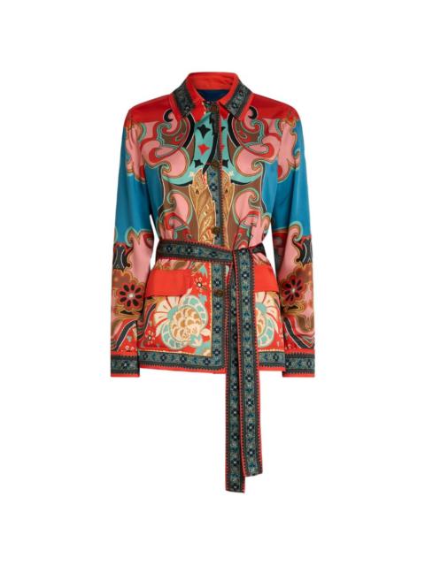 belt patterned jacket