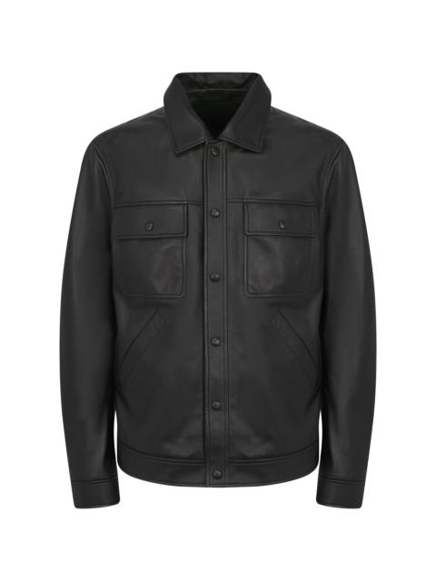 Levy Jacket in Black Nappa Leather